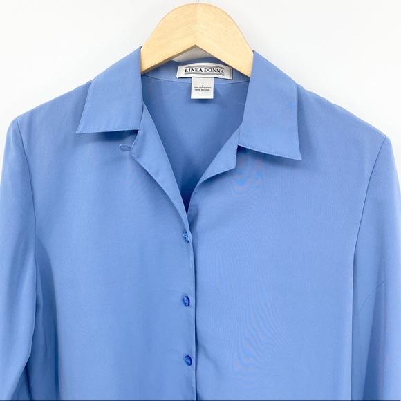 Linea Donna Button Down Career Casual Top S/M - Picture 4 of 12